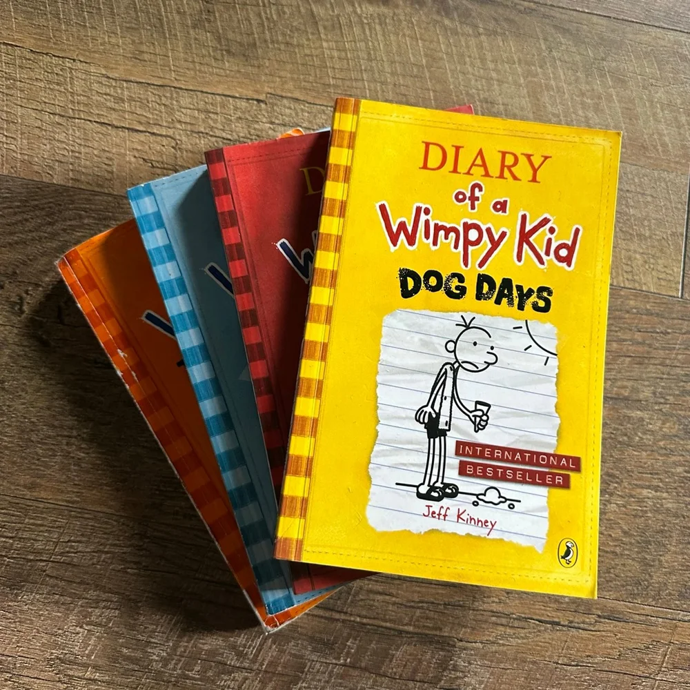Diary of a Wimpy Kid Books set (4)